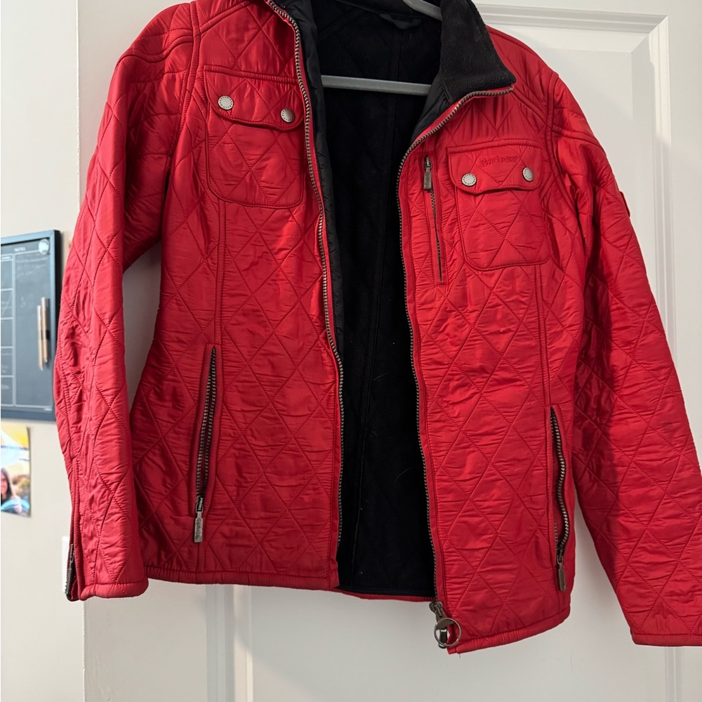 Barbour Women's Red Quilted Jacket
